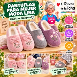 RI-ML-01951 Pantuflas para Mujer Moda Lina Diseño 850662