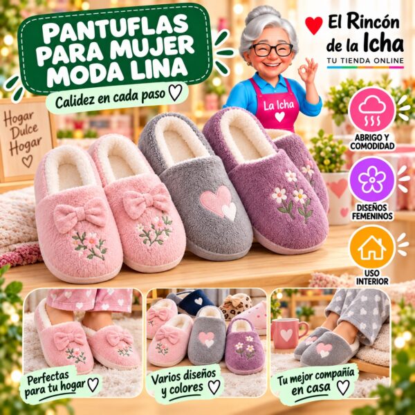 RI-ML-01951 Pantuflas para Mujer Moda Lina Diseño 850662