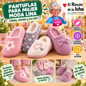 RI-ML-01952 Pantuflas para Mujer Moda Lina Diseño 850689
