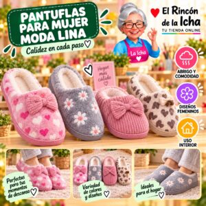 RI-ML-01956 Pantuflas para Mujer Moda Lina Diseño 850688