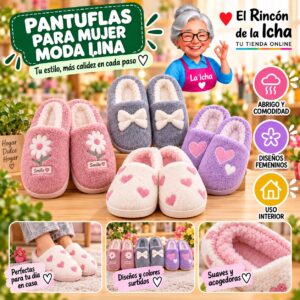 RI-ML-01959 Pantuflas para Mujer Moda Lina Diseño 850618