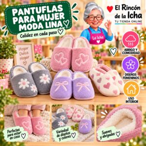RI-ML-01960 Pantuflas para Mujer Moda Lina Diseño 850605