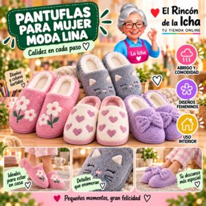 RI-ML-01966 Pantuflas para Mujer Moda Lina Diseño 850692