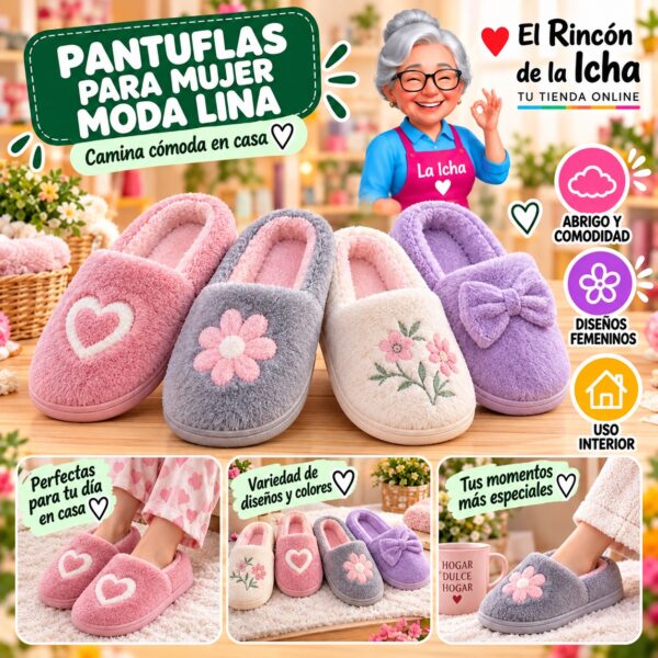 RI-ML-01967 Pantuflas para Mujer Moda Lina Diseño 850572