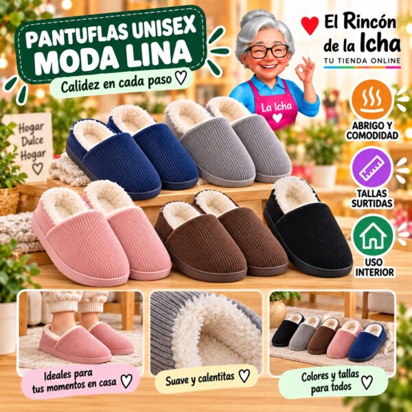 RI-ML-01968 Pantuflas Unisex Moda Lina Diseño 850528