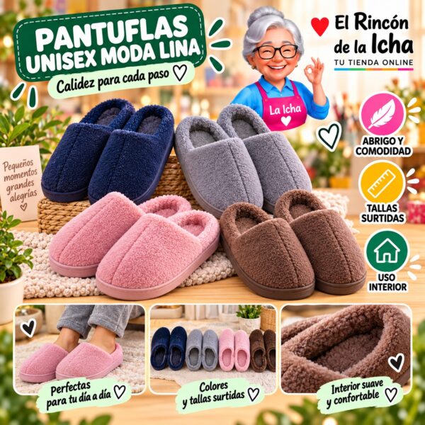 RI-ML-01969 Pantuflas Unisex Moda Lina Diseño 850673