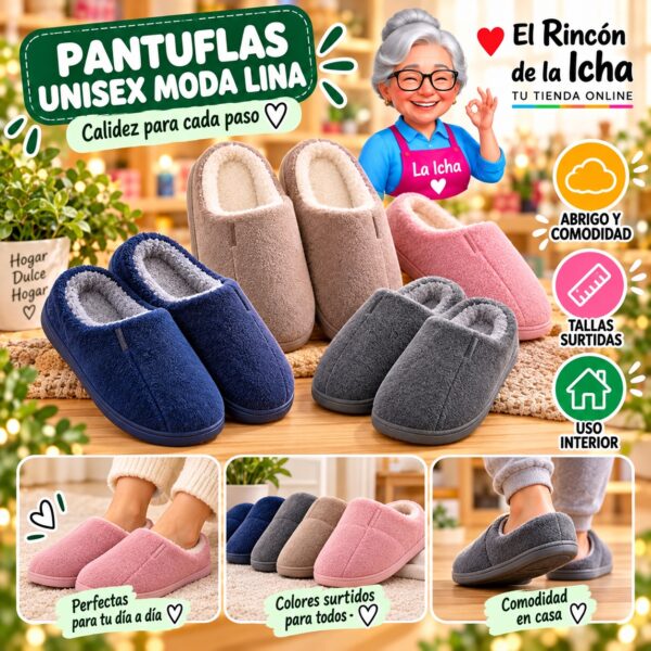 RI-ML-01970 Pantuflas Unisex Moda Lina Diseño 850525