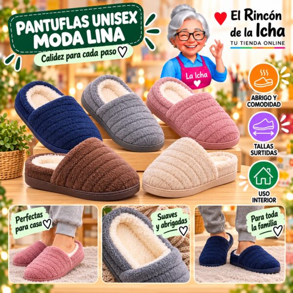 RI-ML-01971 Pantuflas Unisex Moda Lina Diseño 850679