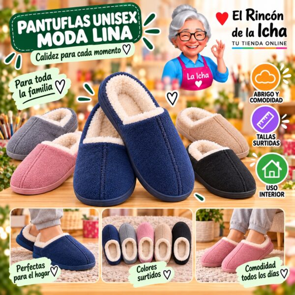 RI-ML-01973 Pantuflas Unisex Moda Lina Diseño 850677