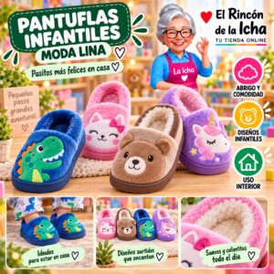 RI-ML-01976 Pantuflas Infantiles Moda Lina Diseño 850708