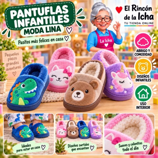 RI-ML-01976 Pantuflas Infantiles Moda Lina Diseño 850708