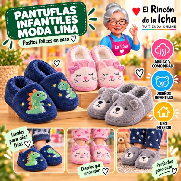 RI-ML-01984 Pantuflas Infantiles Moda Lina Diseño 850706