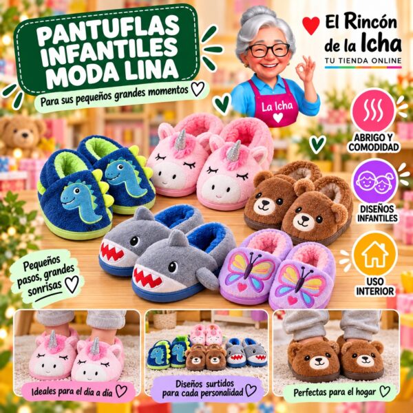 RI-ML-01985 Pantuflas Infantiles Moda Lina Diseño 850712