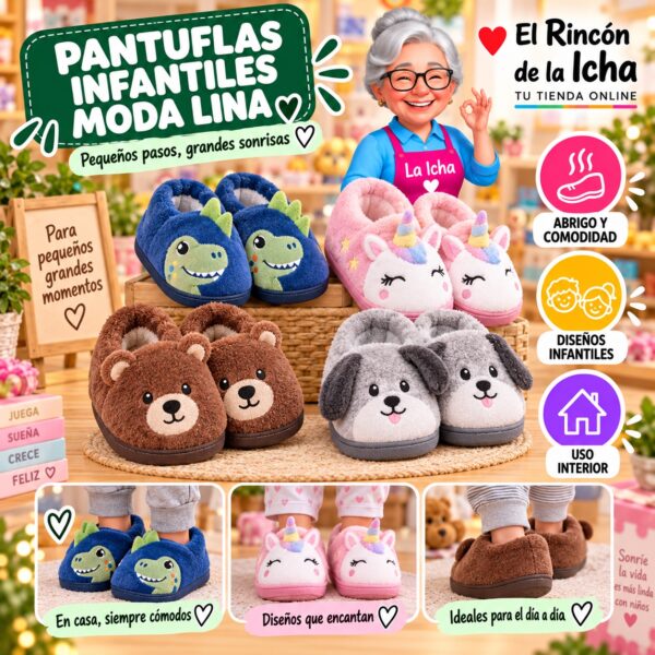 RI-ML-01987 Pantuflas Infantiles Moda Lina Diseño 850709