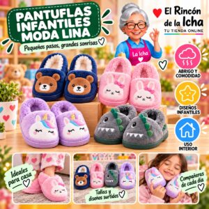 RI-ML-01990 Pantuflas Infantiles Moda Lina Diseño 850694