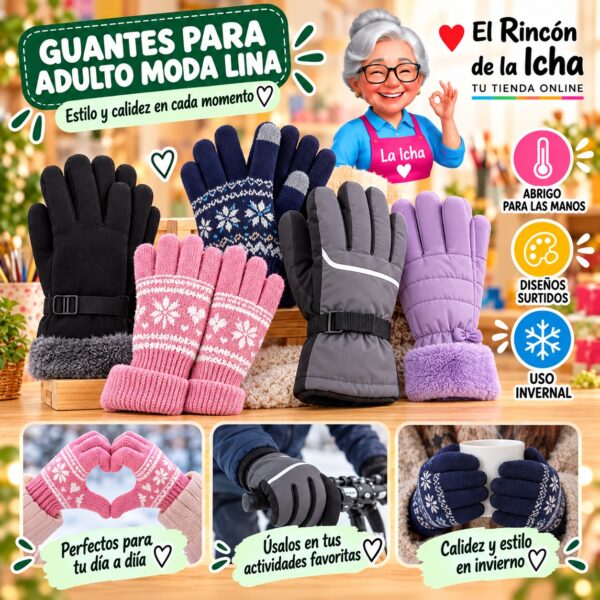 RI-ML-01993 Guantes para Adulto Moda Lina Diseño 950292