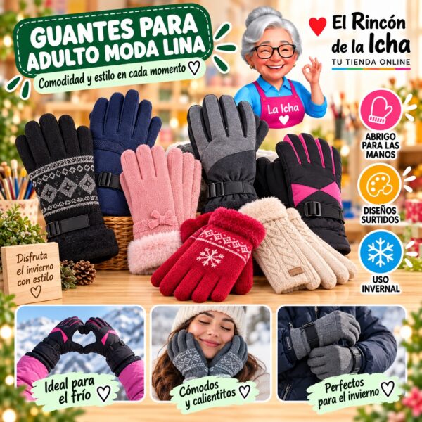 RI-ML-01994 Guantes para Adulto Moda Lina Diseño 950231