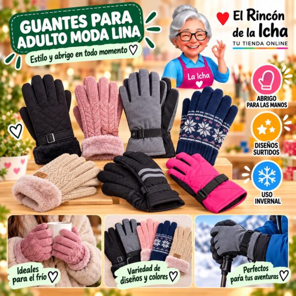 RI-ML-01995 Guantes para Adulto Moda Lina Diseño 950294