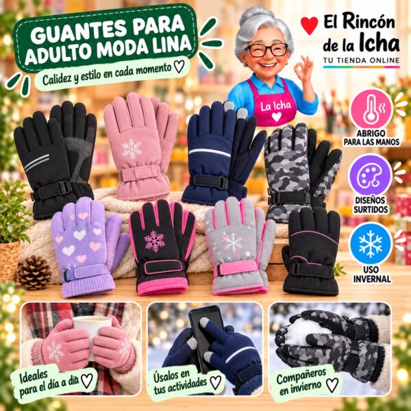 RI-ML-01996 Guantes para Adulto Moda Lina Diseño 950446