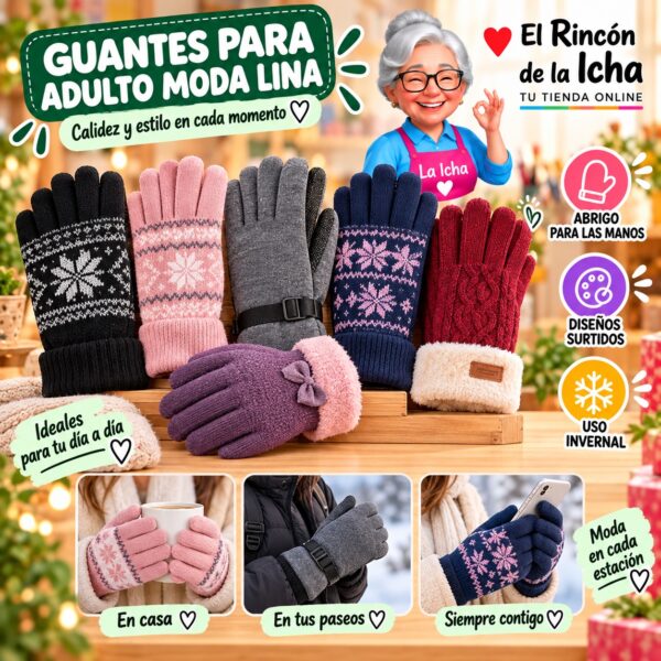 RI-ML-01999 Guantes para Adulto Moda Lina Diseño 951394