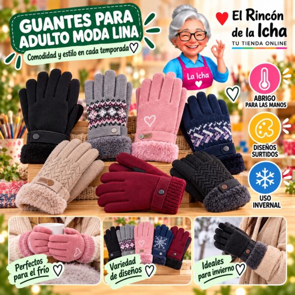 RI-ML-02002 Guantes para Adulto Moda Lina Diseño 951398