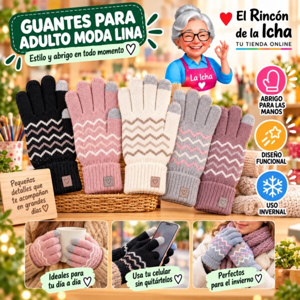 RI-ML-02032 Guantes para Adulto Moda Lina Diseño 950872