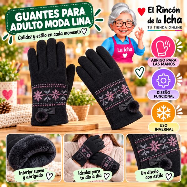 RI-ML-02035 Guantes para Adulto Moda Lina Diseño 951146