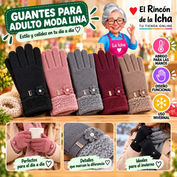 RI-ML-02037 Guantes para Adulto Moda Lina Diseño 950965