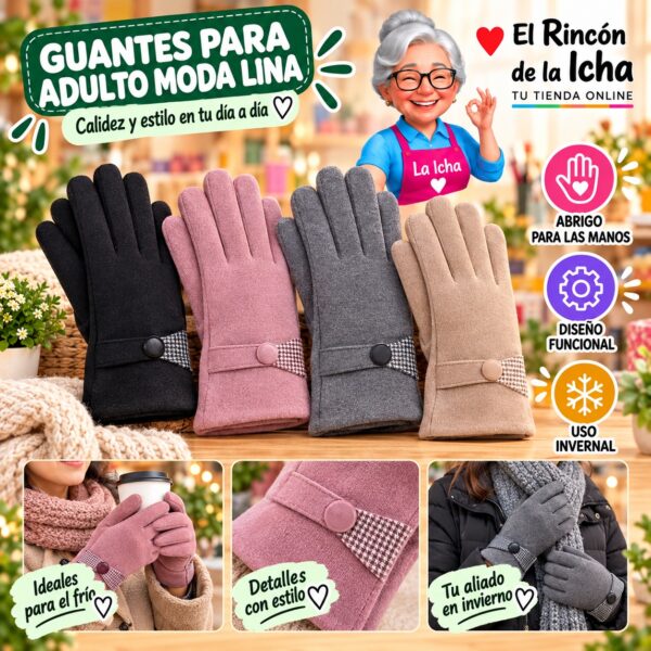 RI-ML-02038 Guantes para Adulto Moda Lina Diseño 950366