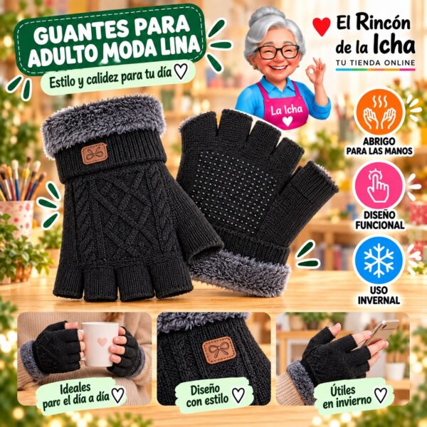 RI-ML-02042 Guantes para Adulto Moda Lina Diseño 950843