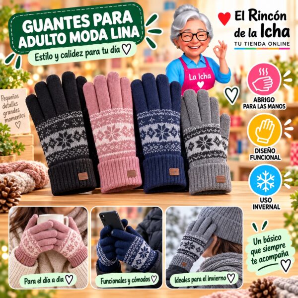 RI-ML-02044 Guantes para Adulto Moda Lina Diseño 950969