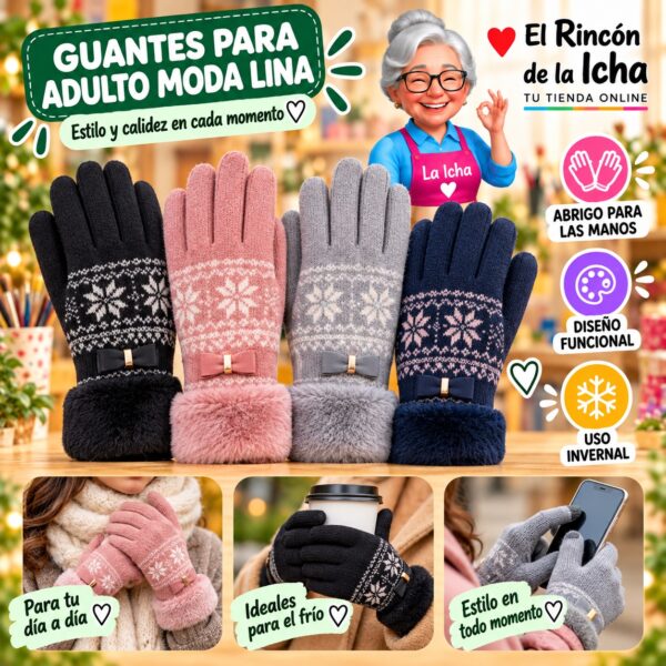 RI-ML-02050 Guantes para Adulto Moda Lina Diseño 950852