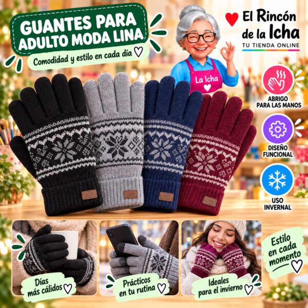 RI-ML-02052 Guantes para Adulto Moda Lina Diseño 950967