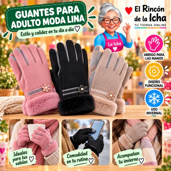 RI-ML-02057 Guantes para Adulto Moda Lina Diseño 950988