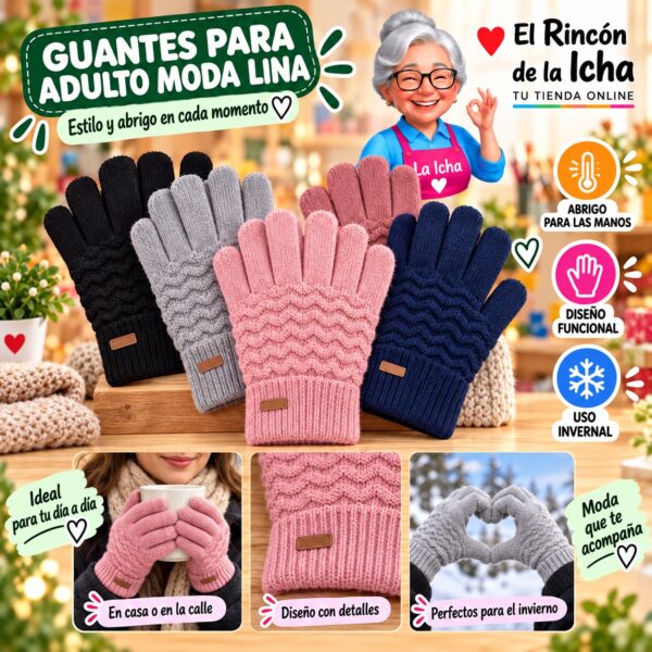 RI-ML-02061 Guantes para Adulto Moda Lina Diseño 951304