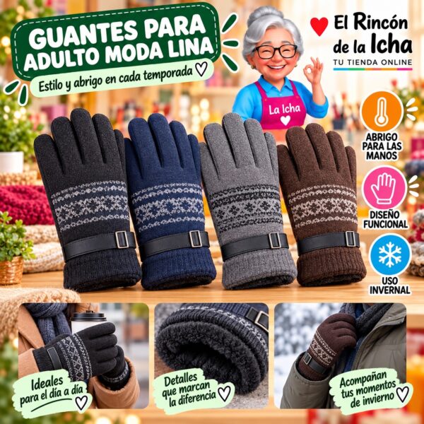 RI-ML-02063 Guantes para Adulto Moda Lina Diseño 950978