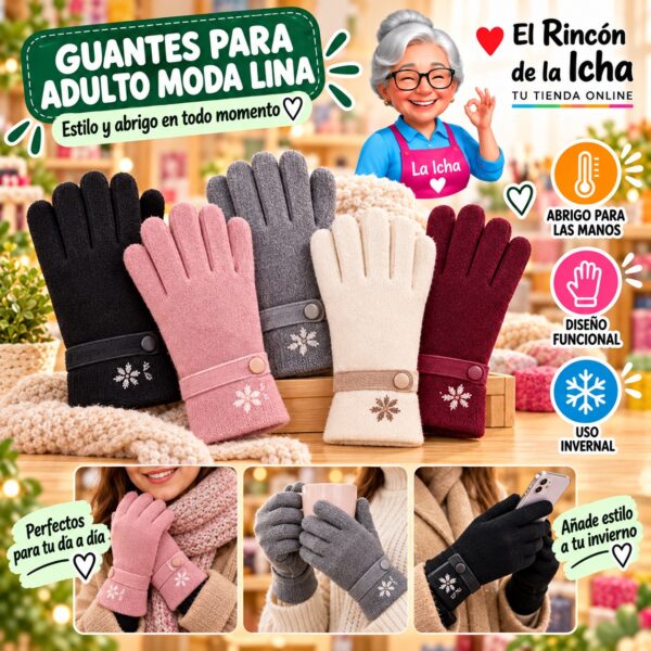 RI-ML-02065 Guantes para Adulto Moda Lina Diseño 950996