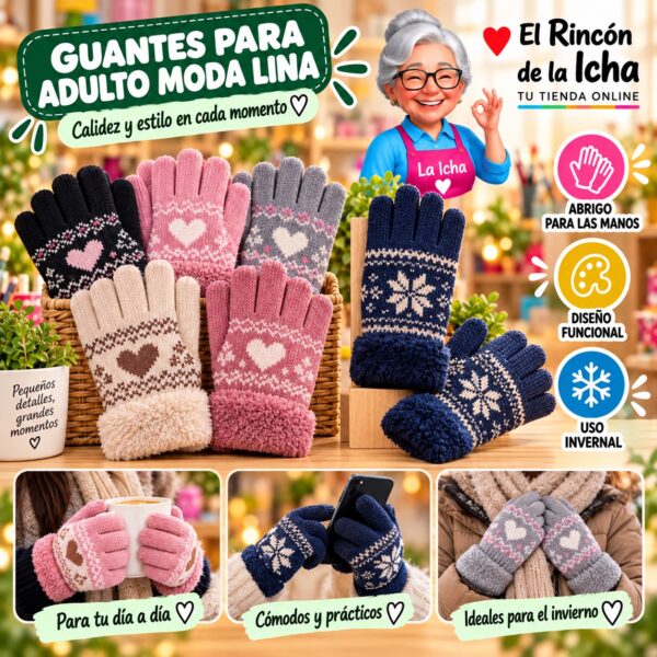RI-ML-02071 Guantes para Adulto Moda Lina Diseño 951297