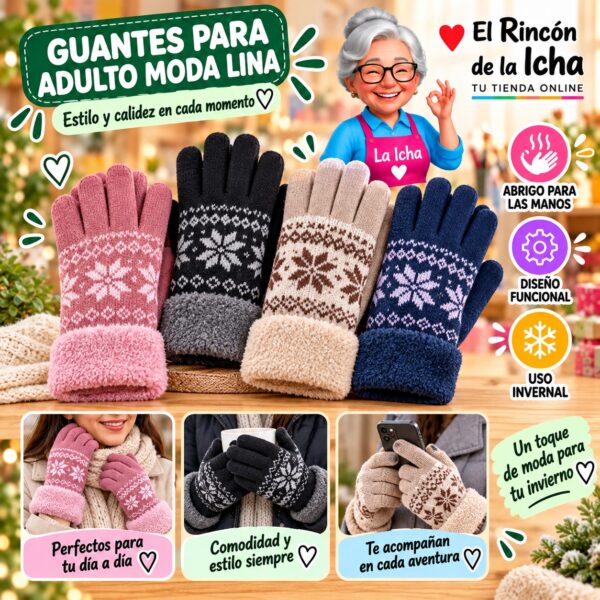 RI-ML-02073 Guantes para Adulto Moda Lina Diseño 950580