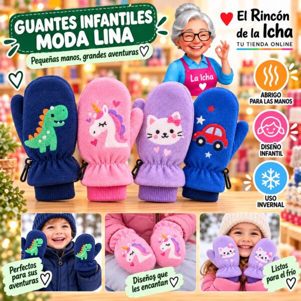 RI-ML-02077 Guantes Infantiles Moda Lina Diseño 951150