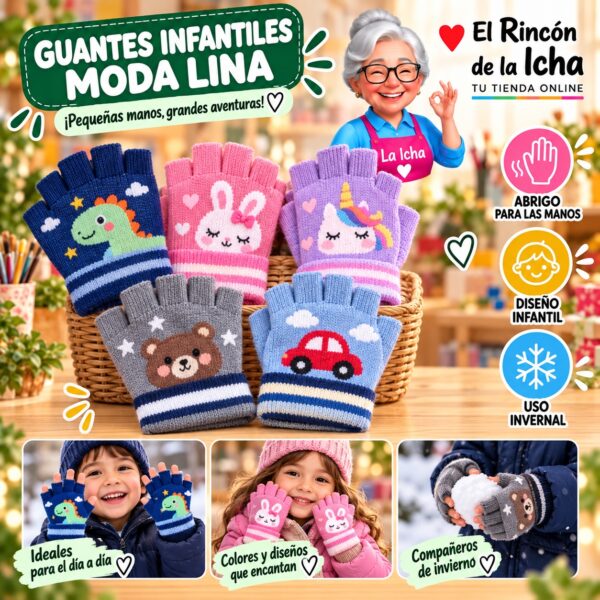 RI-ML-02078 Guantes Infantiles Moda Lina Diseño 951151