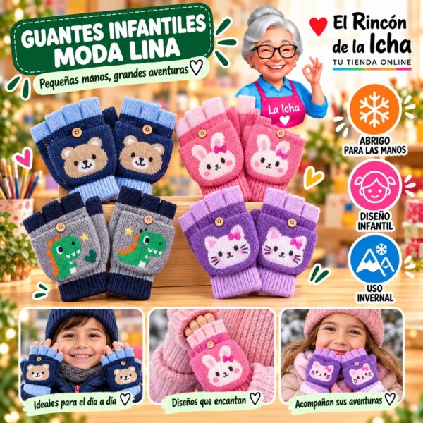 RI-ML-02080 Guantes Infantiles Moda Lina Diseño 951152