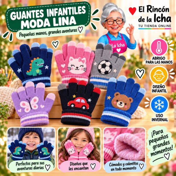 RI-ML-02081 Guantes Infantiles Moda Lina Diseño 951153