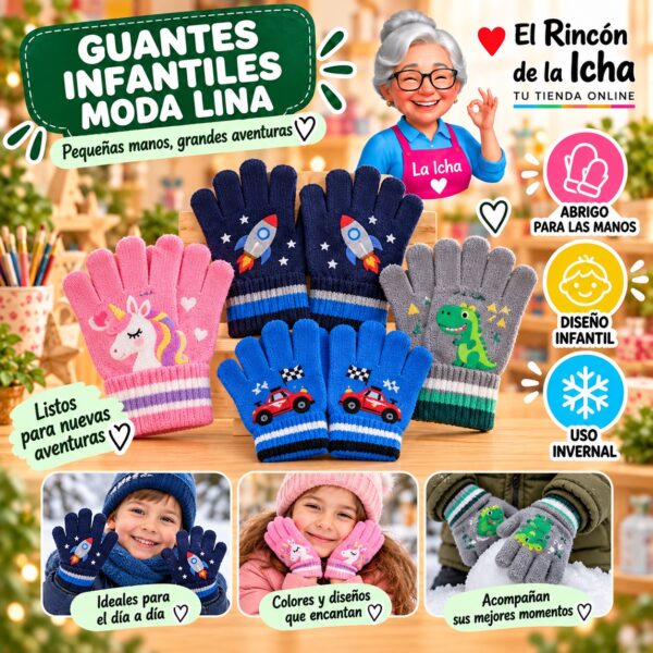 RI-ML-02082 Guantes Infantiles Moda Lina Diseño 951154