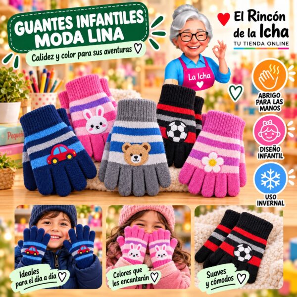 RI-ML-02089 Guantes Infantiles Moda Lina Diseño 951326