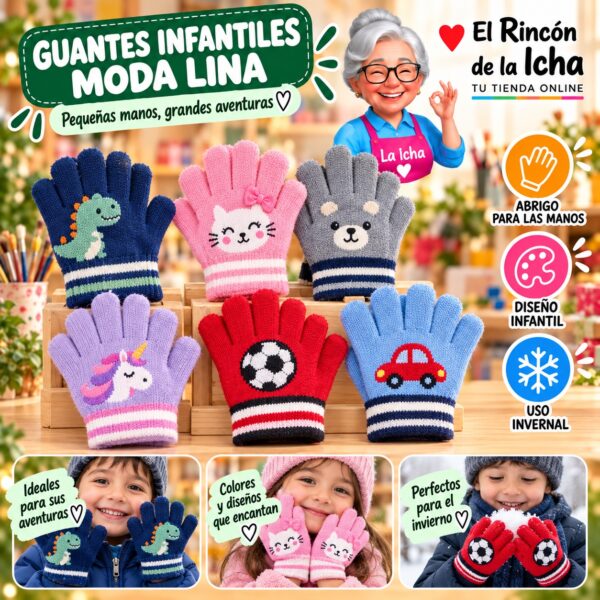 RI-ML-02090 Guantes Infantiles Moda Lina Diseño 951324