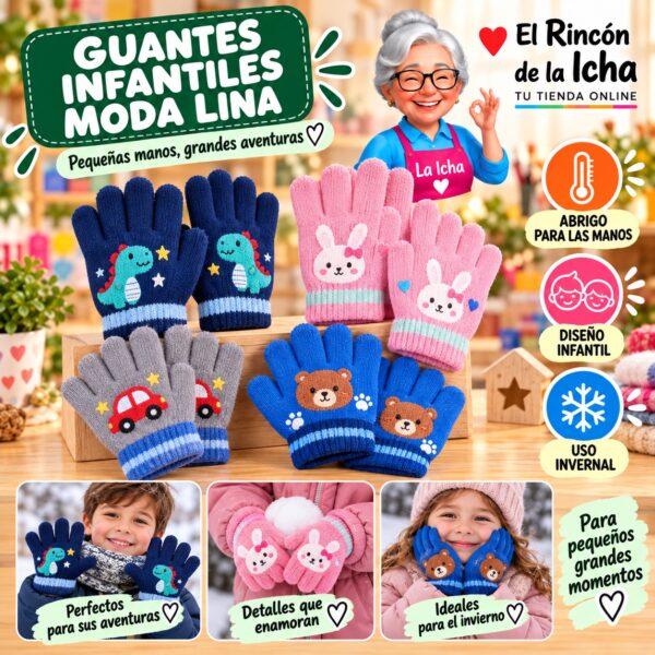 RI-ML-02092 Guantes Infantiles Moda Lina Diseño 950621