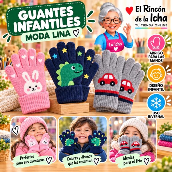 RI-ML-02095 Guantes Infantiles Moda Lina Diseño 951165