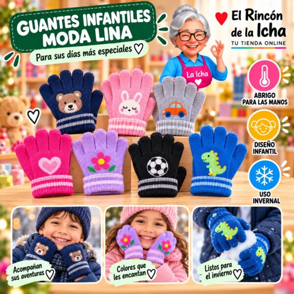 RI-ML-02096 Guantes Infantiles Moda Lina Diseño 951163