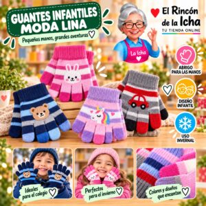 RI-ML-02104 Guantes Infantiles Moda Lina Diseño 951318